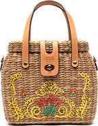 Frances Valentine Harriet Wicker Top Handle Bag