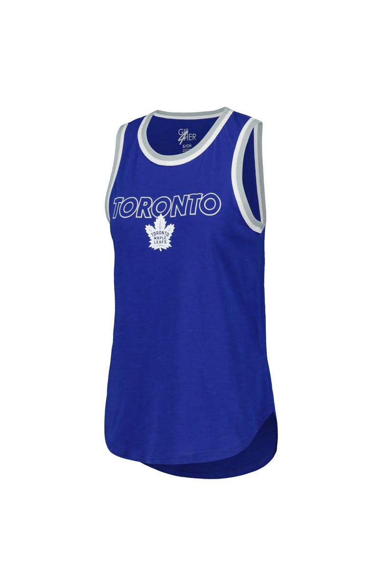 G-III 4HER BY CARL BANKS Women's G-III 4Her by Carl Banks Blue Toronto Maple Leafs Strategy Tank Top, Alternate, color, Blue