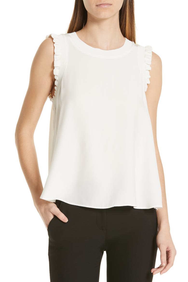 Lenore Silk Blouse, Main, color, IVORY