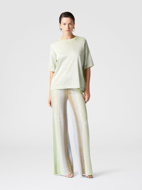 Missoni Sequined Striped Wide-leg Pants In Multicoloured