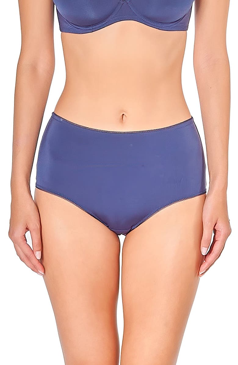 Huit Forever Skin High Waist Briefs, Main, color, Navy