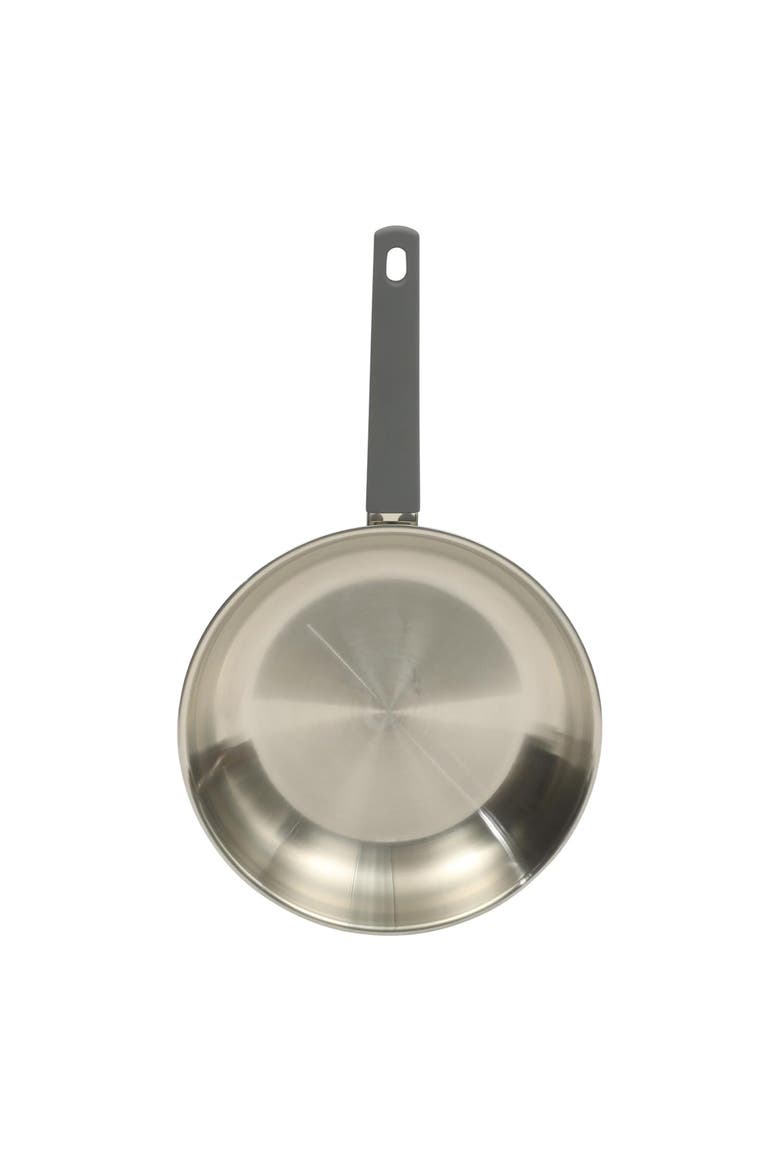 10 Inch Stainless Steel Frying Pan w/ Soft-Touch Handle, Alternate, color, Silver
