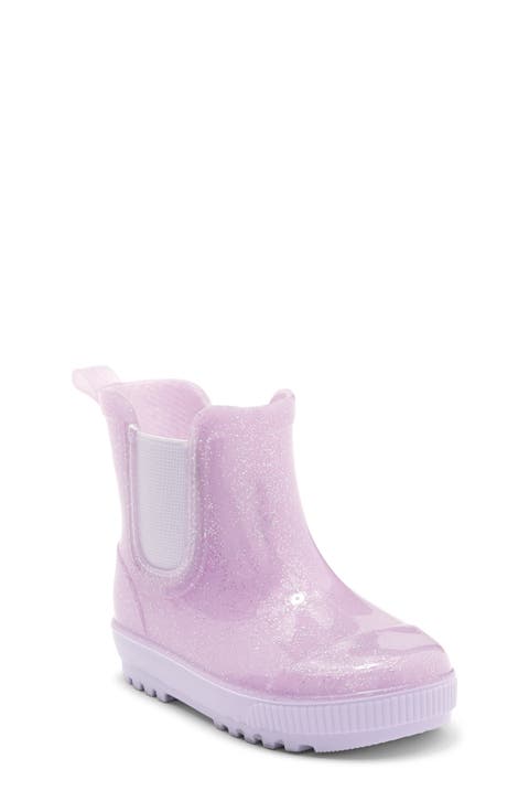 Kids' Lilac Glitter Rain Boot (Walker & Toddler)