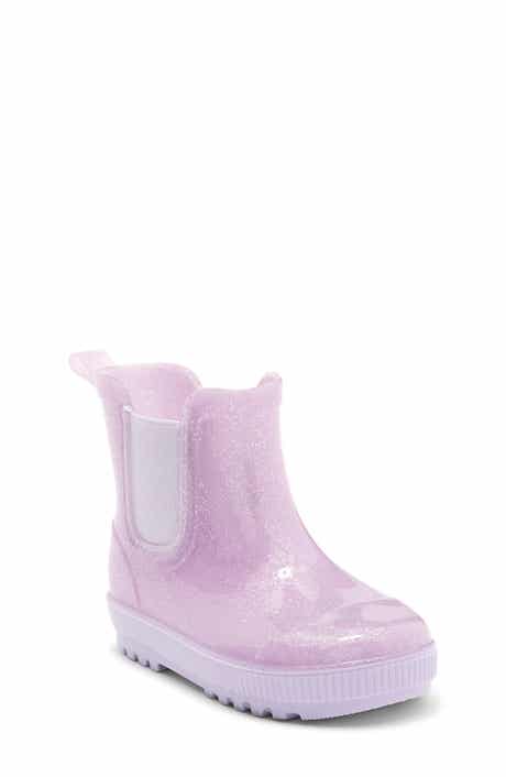 BEARPAW Kids' Lilac Glitter Rain Boot