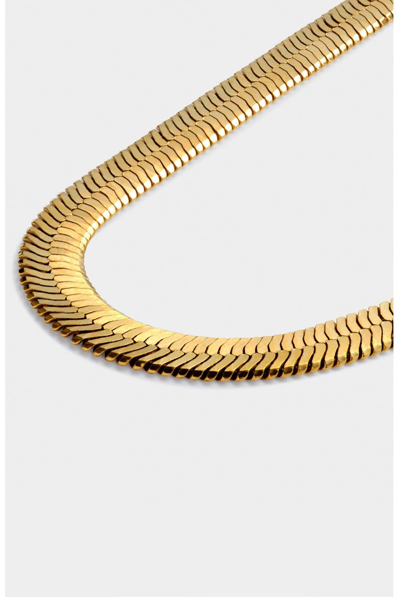 Ciana Large Snake Chain Necklace, Alternate, color, Gold