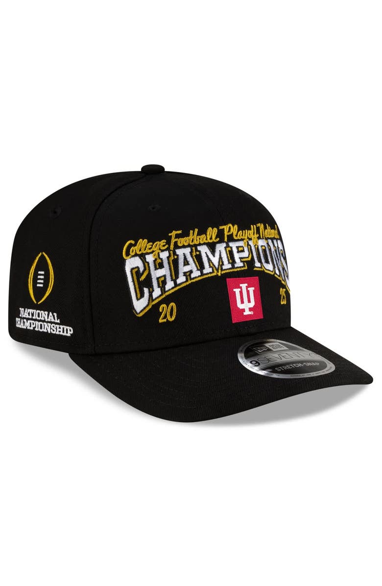 New Era Men's New Era Crimson Indiana Hoosiers College Football Playoff 2025 National Champions 9SEVENTY Stretch-Snap Hat, Main, color, Crimson