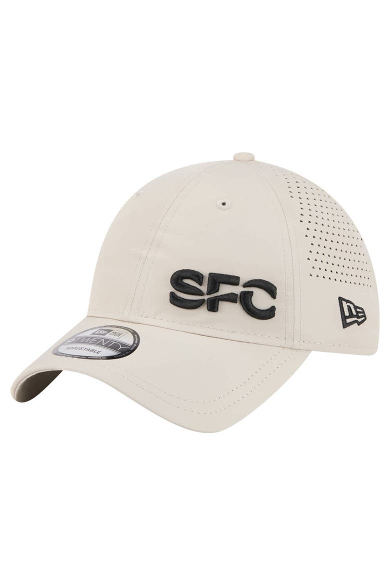 Men's New Era  Tan Seattle Sounders FC Active 9TWENTY Adjustable Hat, Main, color, Tan