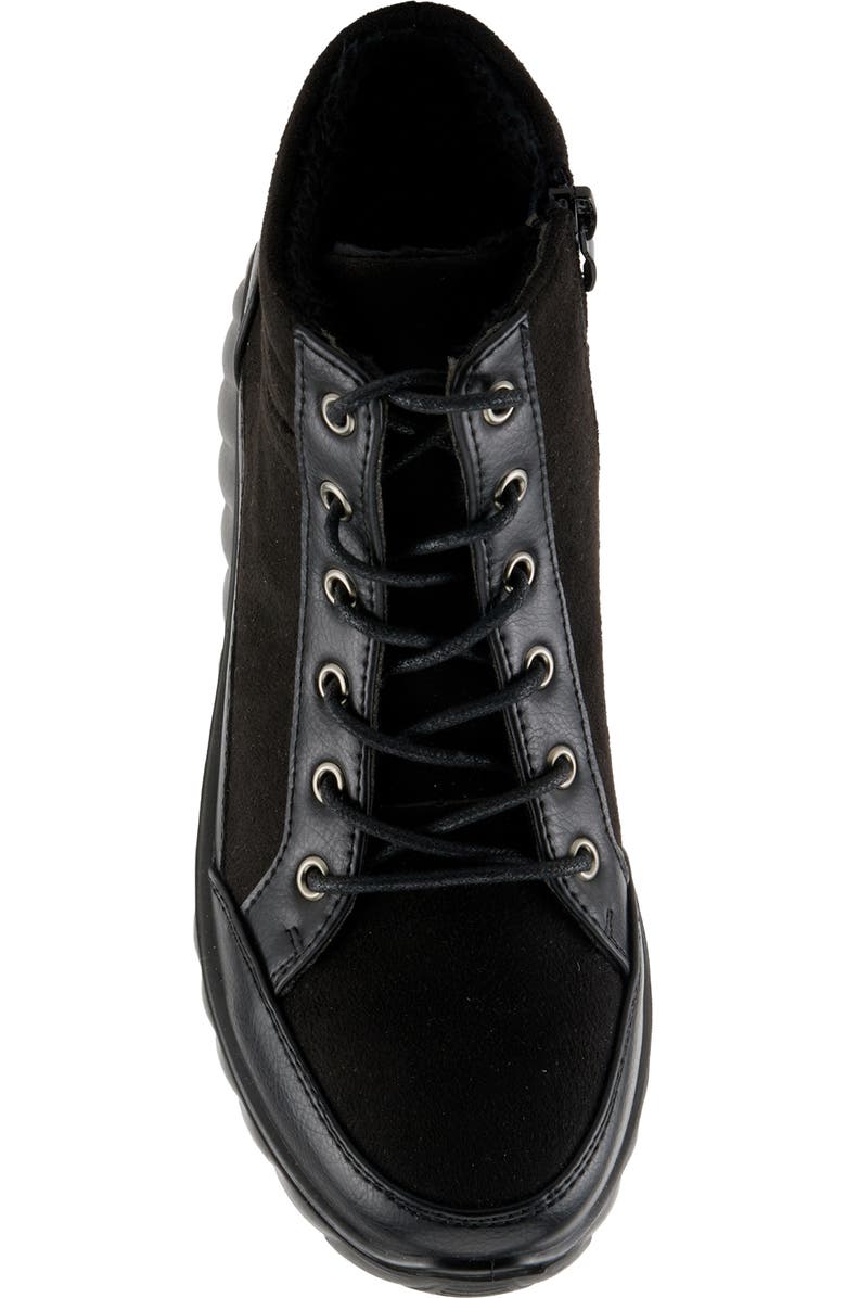 Flexus by Spring Step Sonata Lace-Up Bootie, Alternate, color, Black