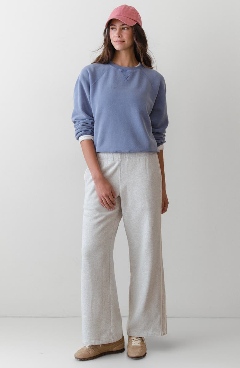 Marine Layer Cloud 9 Fleece Reversible Sweatshirt, Alternate, color, Faded Denim