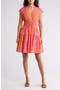Tora Floral Print Shirred Dress