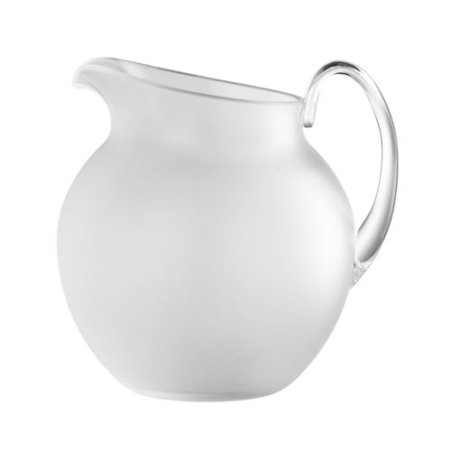 Mario Luca Giusti Acrylic Palla Transparente Pitcher In Frost
