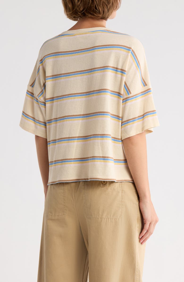 Lucky Brand Stripe Crewneck Oversize T-Shirt, Alternate, color, 