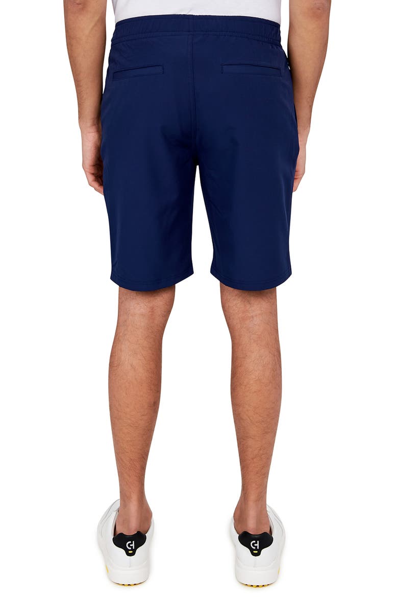 Regular Fit Solid Recycled Performance Drawstring Golf Shorts, Alternate, color, NAVY