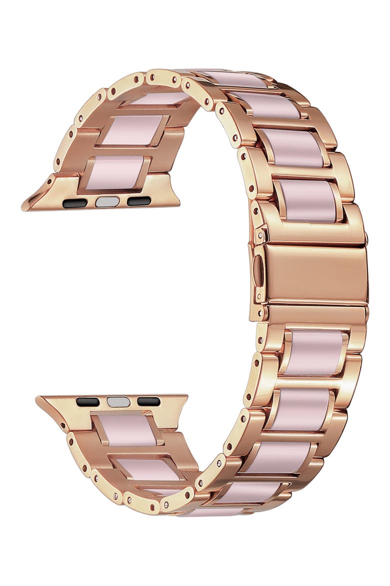 Resin Detail 23mm Apple Watch® Bracelet Watchband, Alternate, color, ROSE GOLD