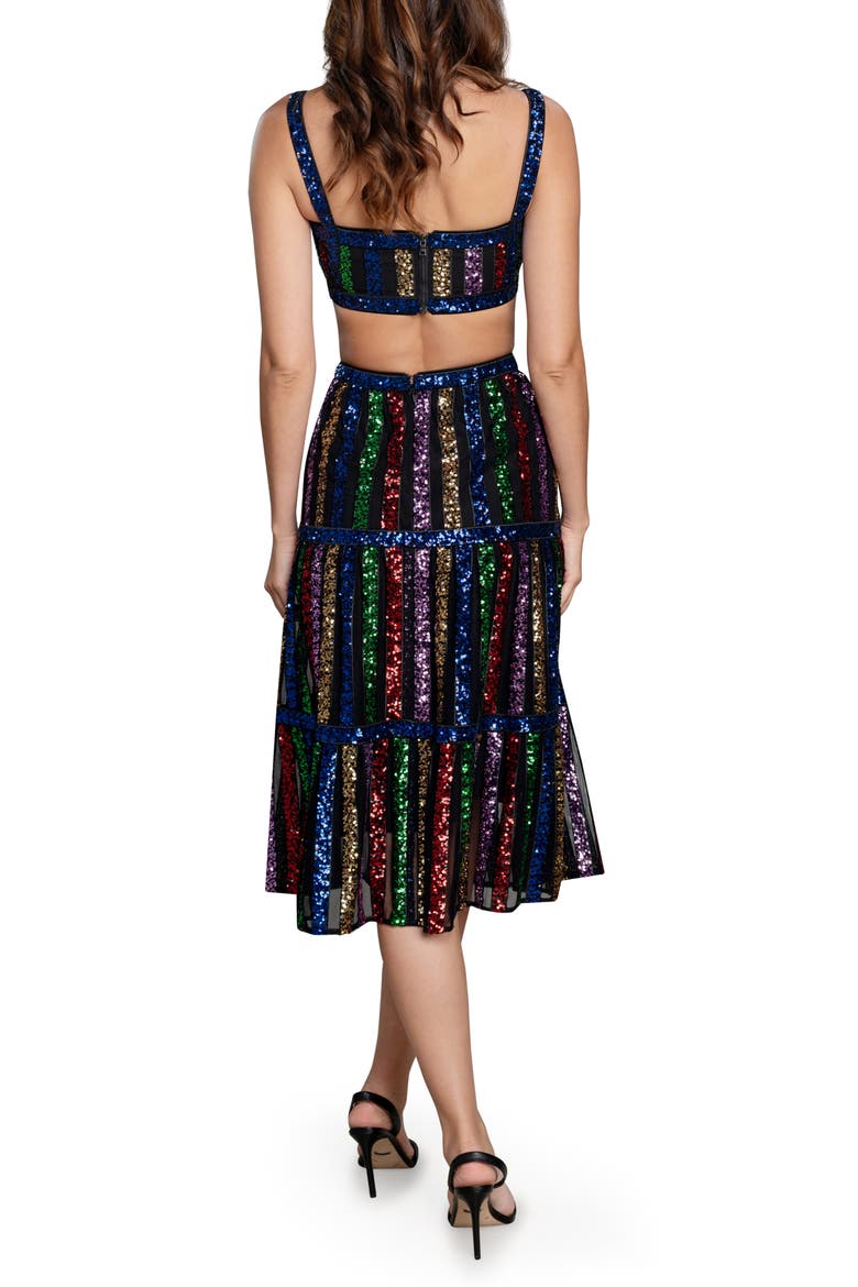Diaz Sequin Crop Tank & Skirt, Alternate, color, BLACK MULTI