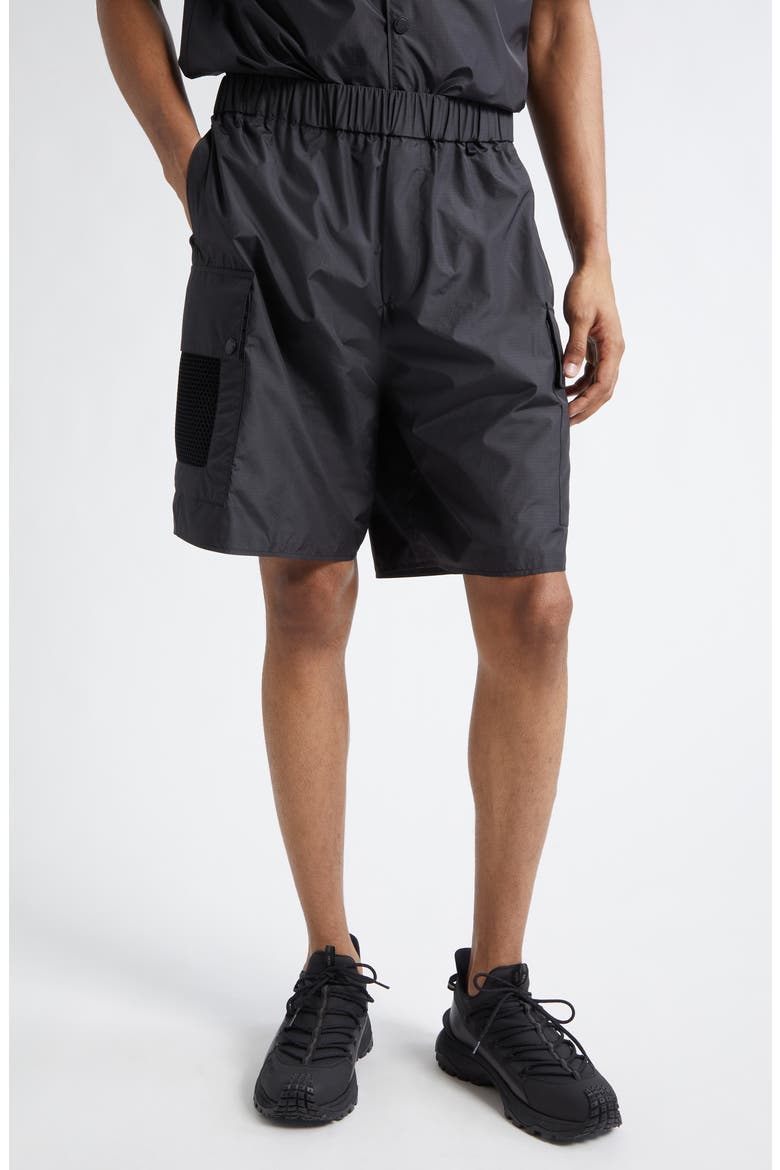 Ripstop Cargo Shorts, Main, color, BLACK