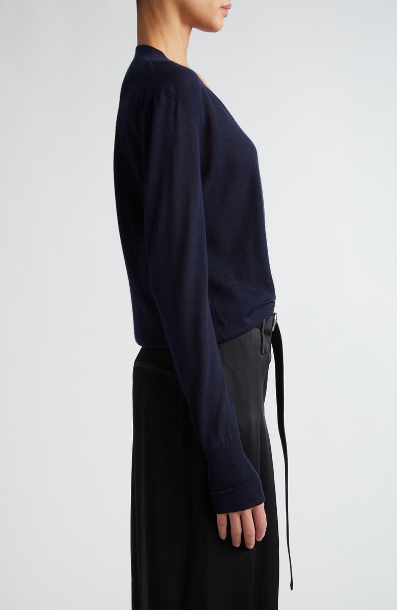 Jil Sander Featherweight Cashmere V-Neck Cardigan, Alternate, color, 