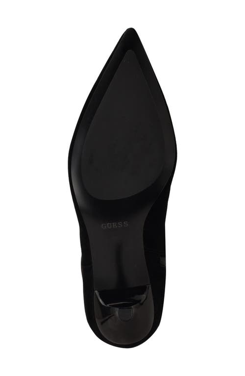 Guess Yania Pointed Toe Boot In Black