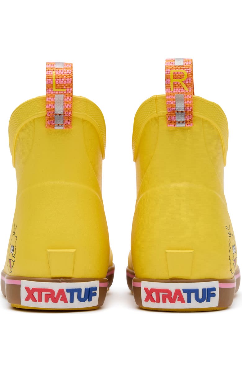 XTRATUF Kids' Sesame Street<sup>®</sup> Ankle Deck Waterproof Boot, Alternate, color, Big Bird Yellow