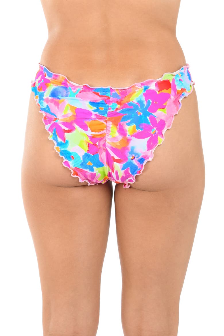 Merrow Hipster Bikini Bottoms, Alternate, color, PINK MULTI