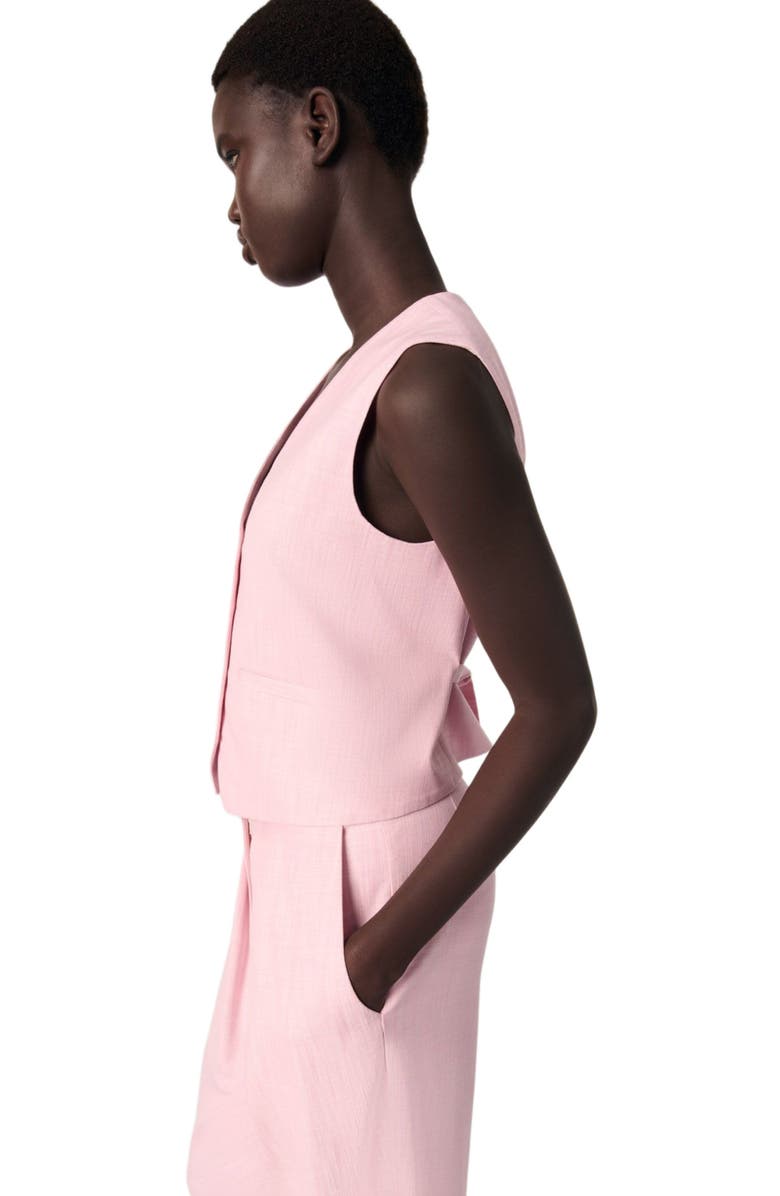 maje Suit vest, Alternate, color,