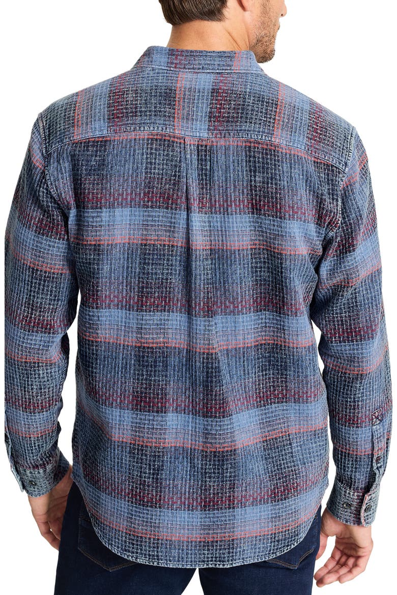Cantera Stripe Cotton Button-Up Shirt, Alternate, color, DRESS BLUES