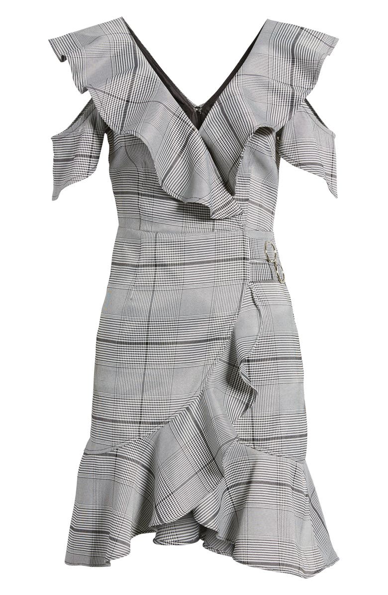 J.O.A. Cold Shoulder Ruffle Dress, Alternate, color, 