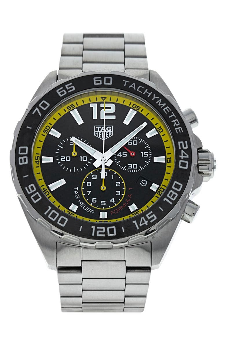 Watchfinder & Co. Tag Heuer Preowned Formula 1 Chronograph Bracelet Watch, 43mm, Main, color,