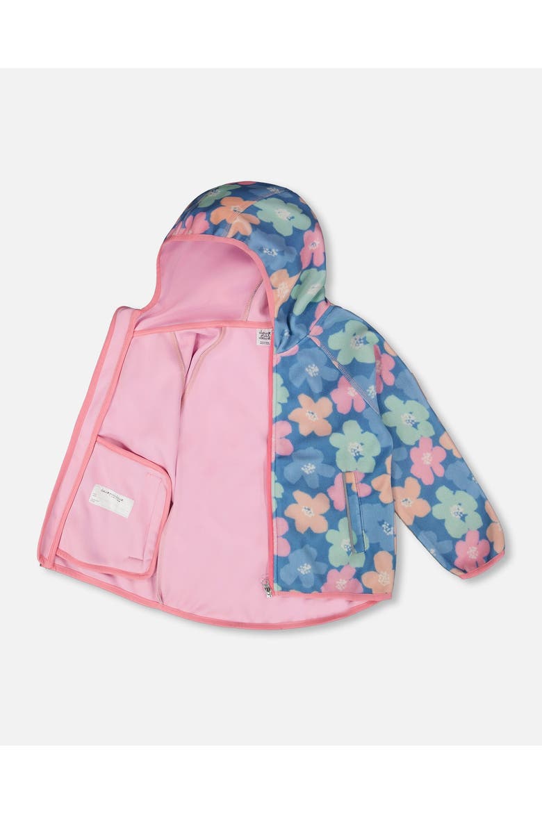 Softshell Flower Jacket, Alternate, color, Blue Floral Print
