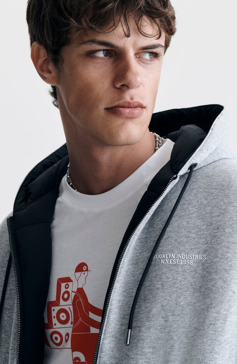 Brooklyn Industries Double Sided Hooded Jacket, Alternate, color, Jet Black