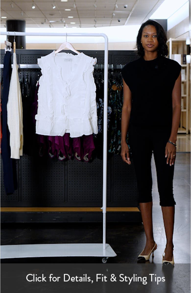 Athena Ruffle Tie Front Cotton Tank, sales video thumbnail