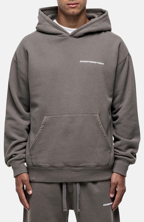 Vintage Washed Taupe Oversized Hoodie