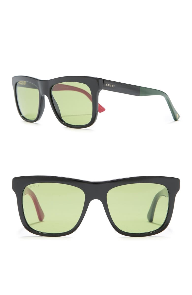 Gucci 57mm Square Sunglasses, Main, color,