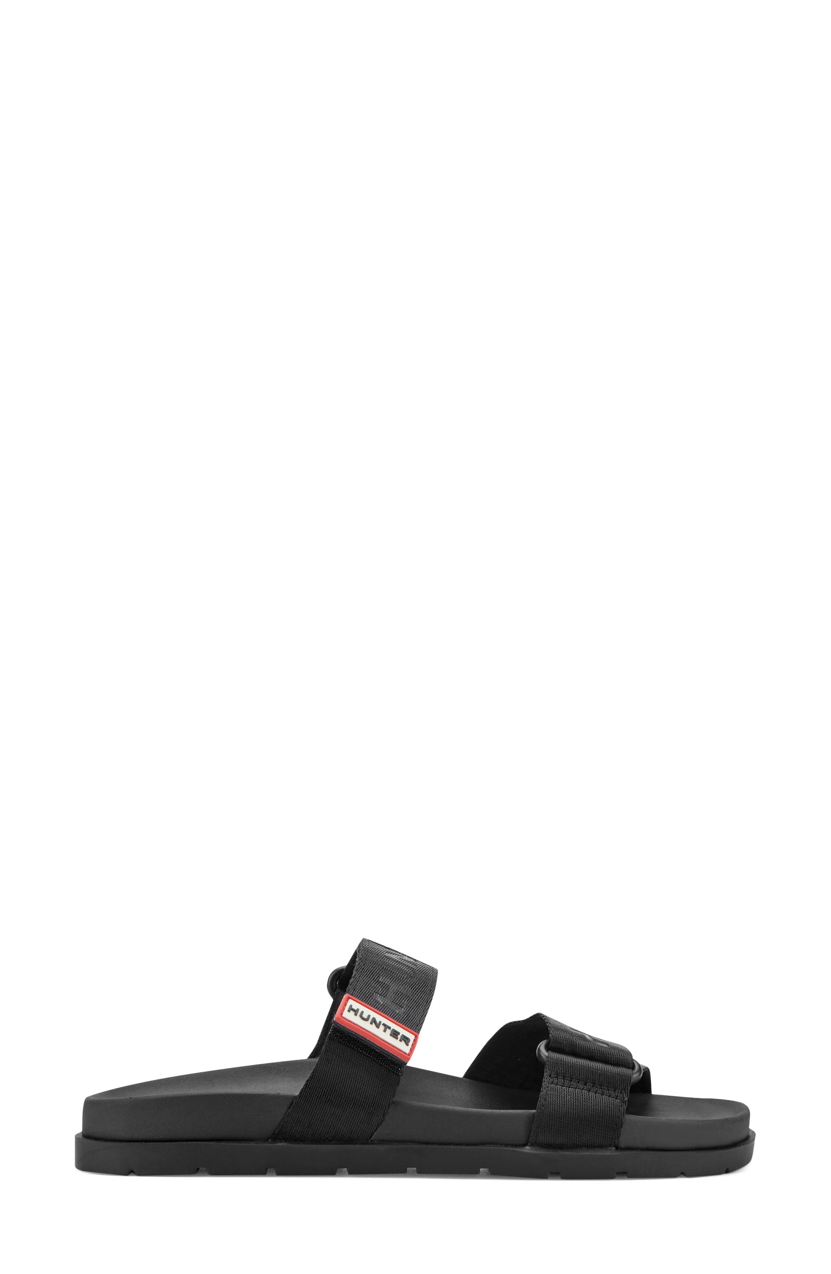 Hunter Rylee Slide Sandal, Alternate, color, Black 001