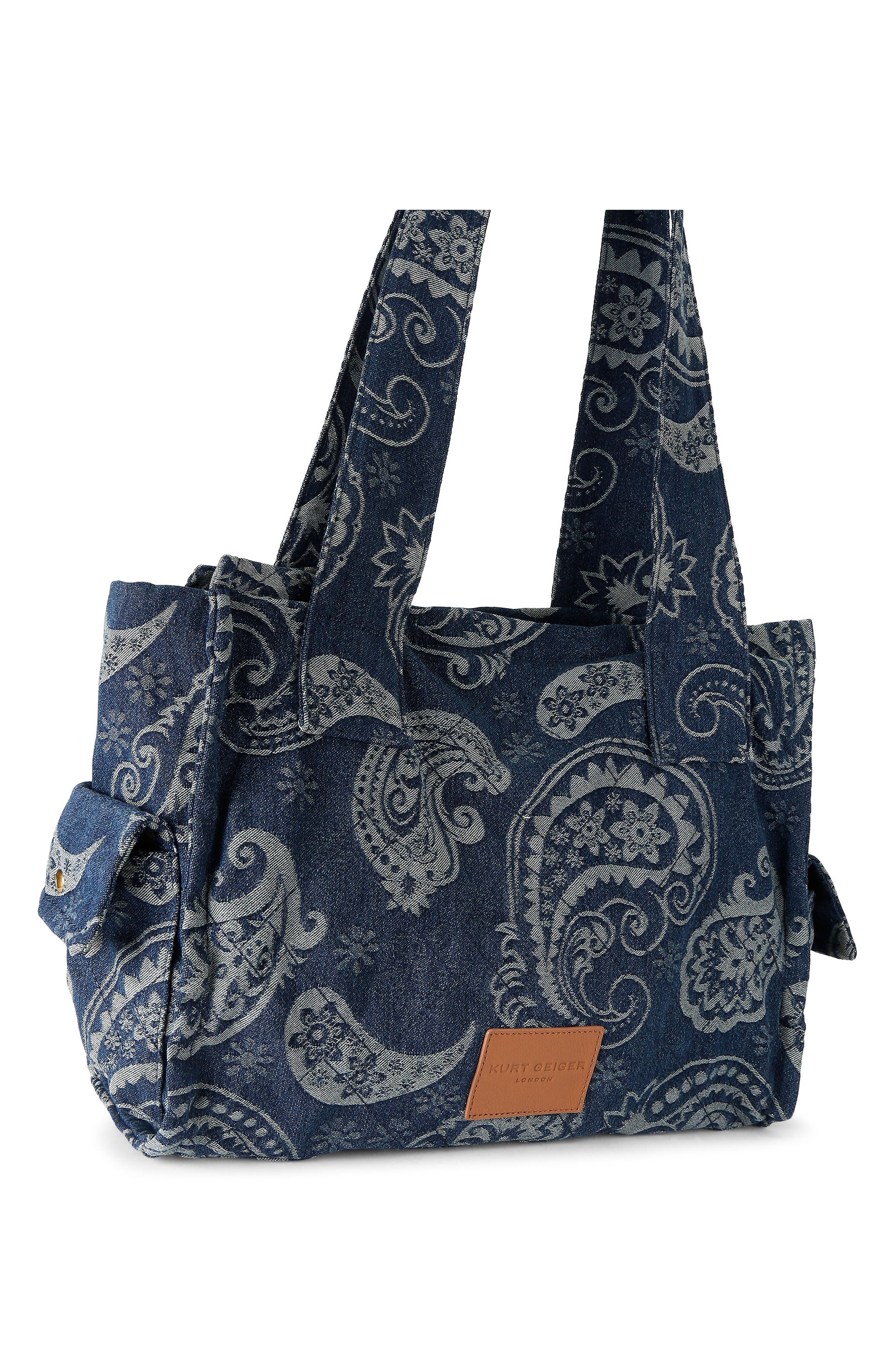 Celia Paisley Tote, Alternate, color, LIGHT/ PASTEL BLUE
