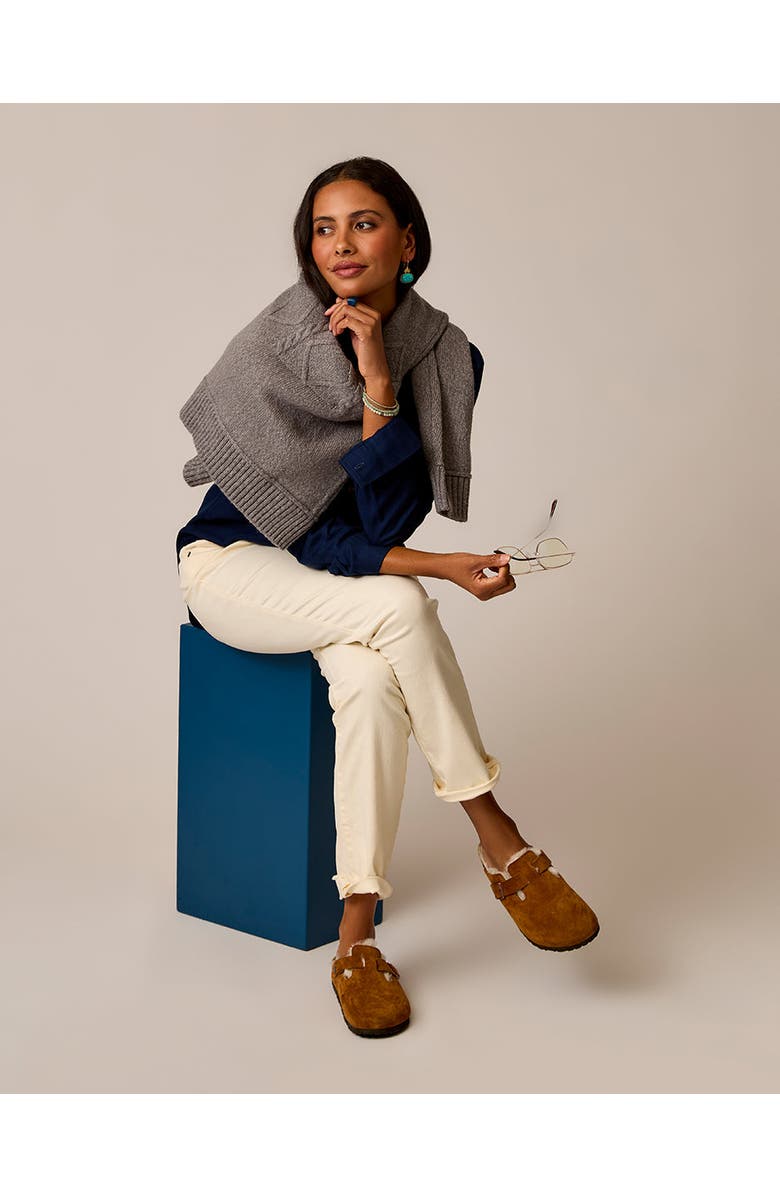 Carve Designs Neve Cable Turtleneck, Alternate, color, Pewter Heather