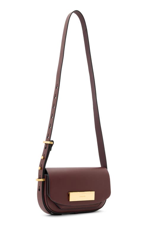 Allsaints Etta Leather Crossbody Bag In Red