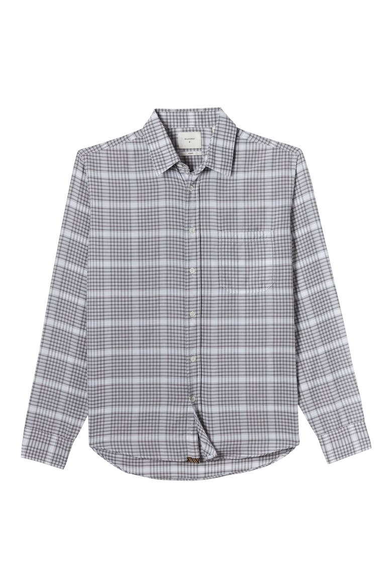 Tuscumbia Plaid Button-Up Shirt, Alternate, color, WHITE/ GREY