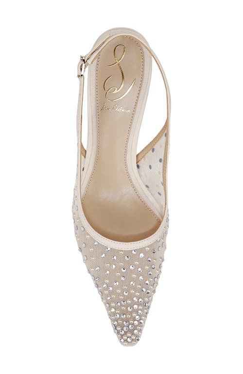 Sam Edelman Bianka Slingback Mesh Pointed Toe Pump In Neutral