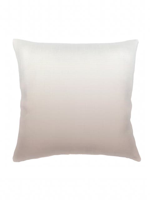 Beige Ombre Linen Euro Pillow 26x26 with Down Insert