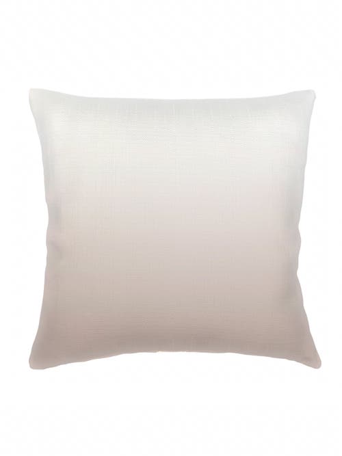 Anaya Beige Ombre Linen Euro Pillow 26x26 With Down Insert In White