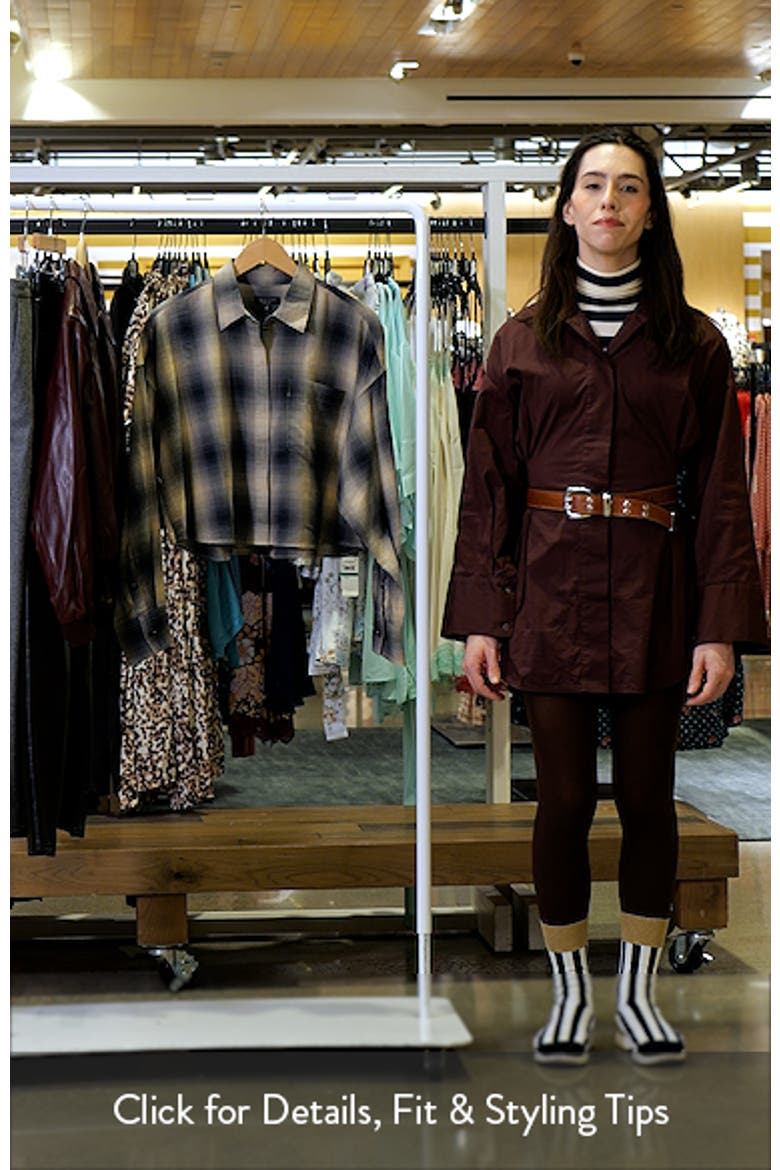 Marin Plaid Crop Button-Up Shirt video