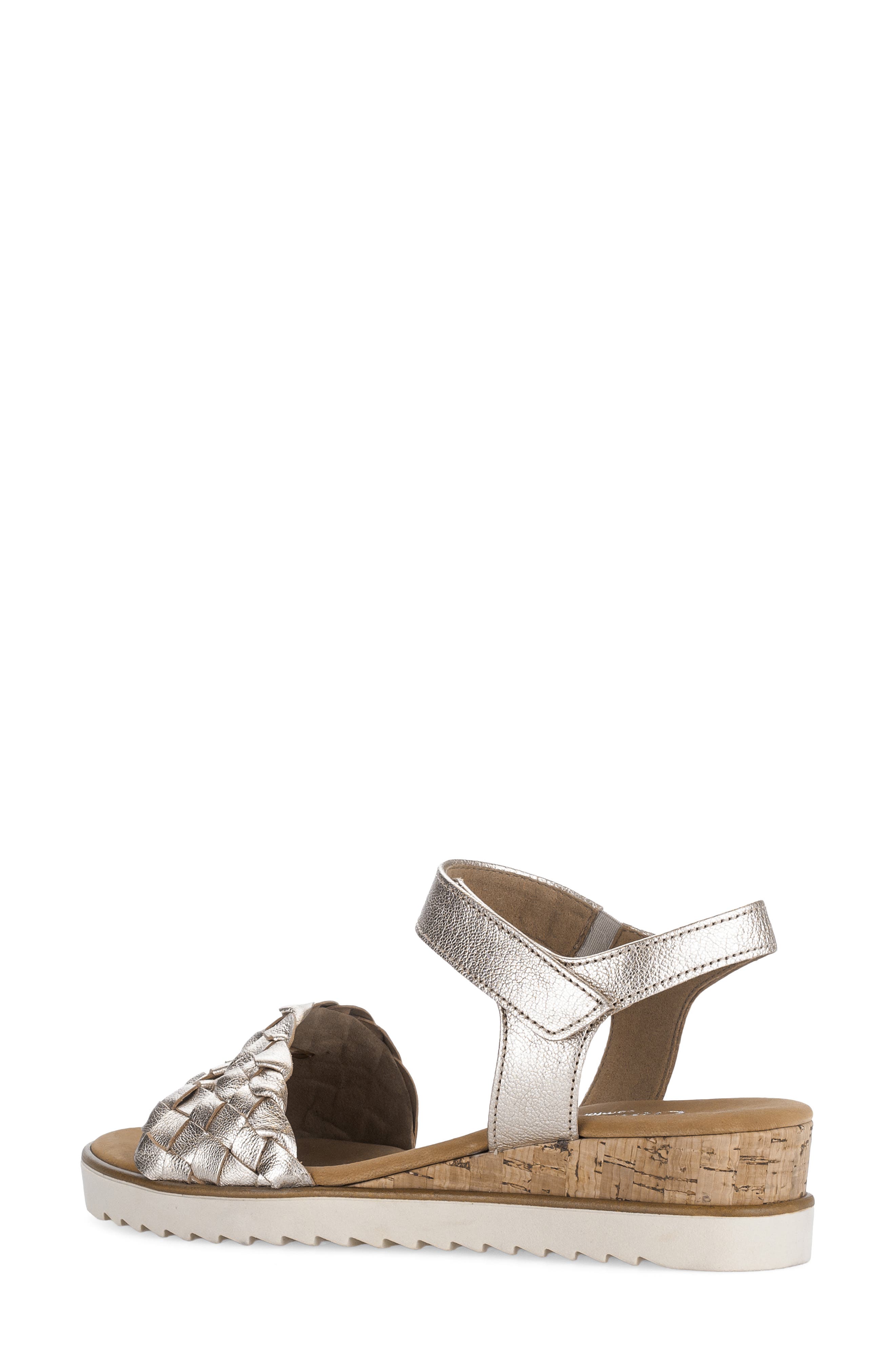 Gabor Ankle Strap Sandal, Alternate, color, Puder