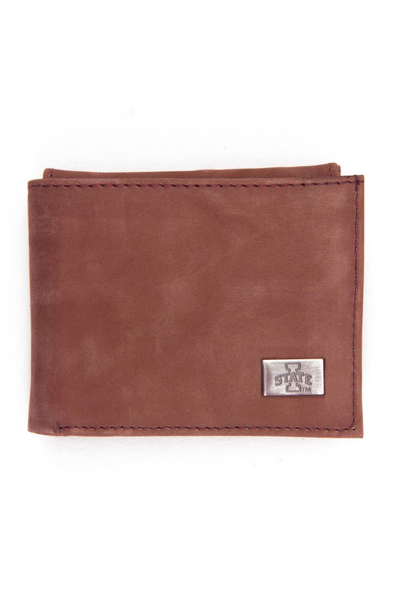 EAGLES WINGS Iowa State Cyclones Leather Bifold Wallet, Main, color,