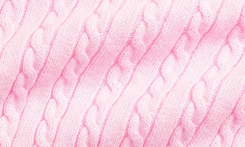 Polo Ralph Lauren Ralph Lauren Cable Cotton Polo Sweater & Shorts Set In Bath Pink