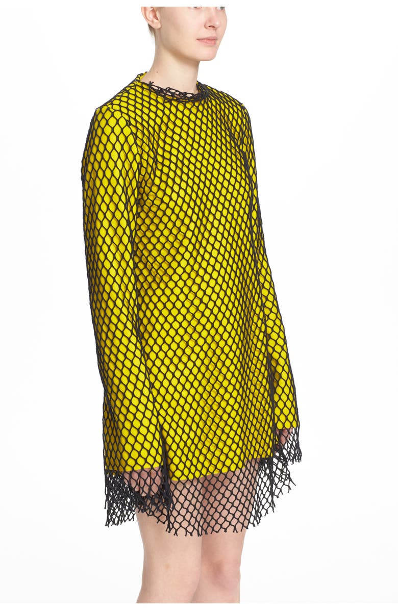 Marques’Almeida Marques'Almeida Long Sleeve Mesh Minidress, Alternate, color,