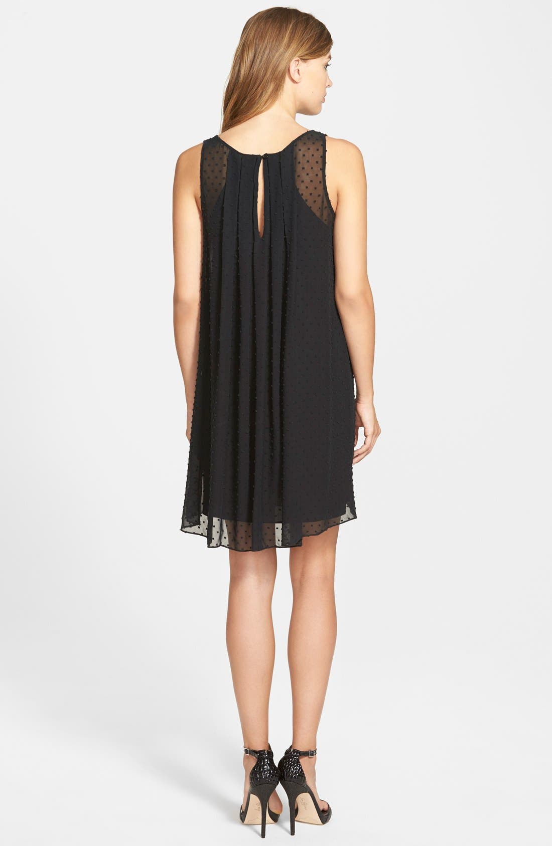 Sam Edelman Pleated Overlay Shift Dress (Women) | Nordstrom
