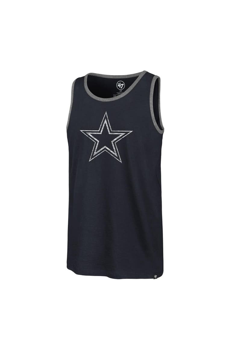 Men's '47  Navy Dallas Cowboys Premier Franklin Tank Top, Alternate, color, Navy