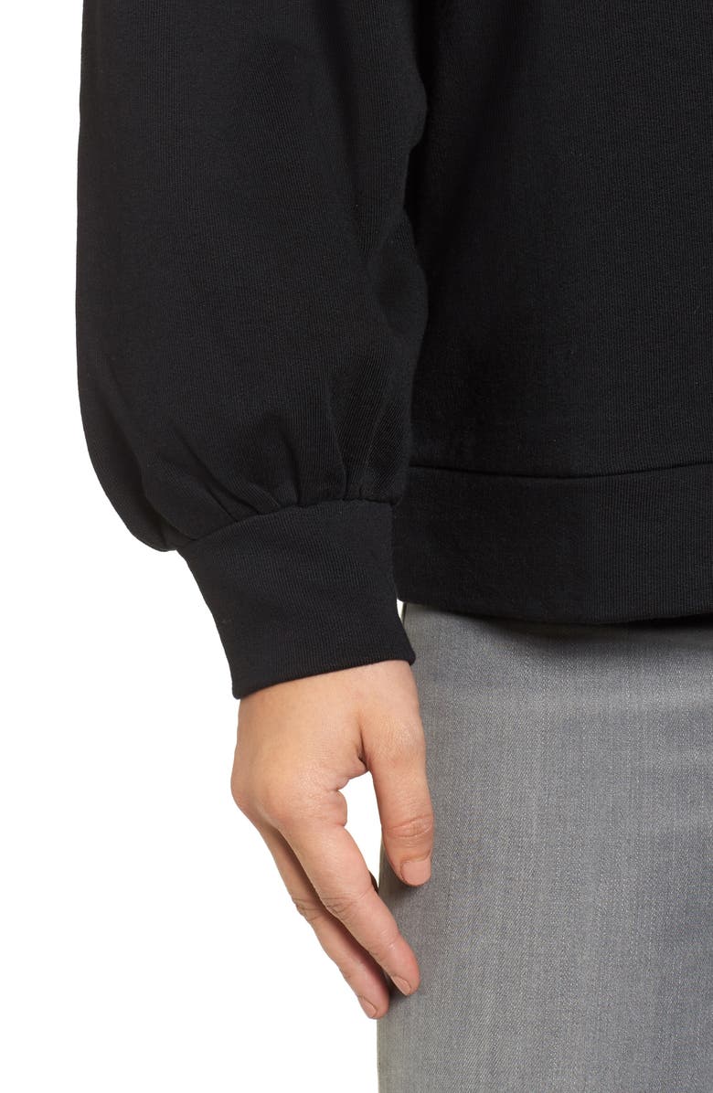 Halogen<sup>®</sup> Blouson Sleeve Sweatshirt, Alternate, color, 