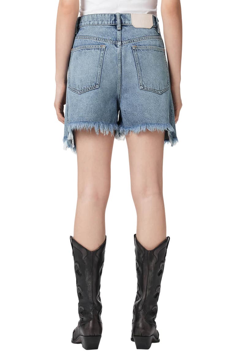 Frankie Stud Cutoff Denim Shorts, Alternate, color, VINTAGE INDIGO